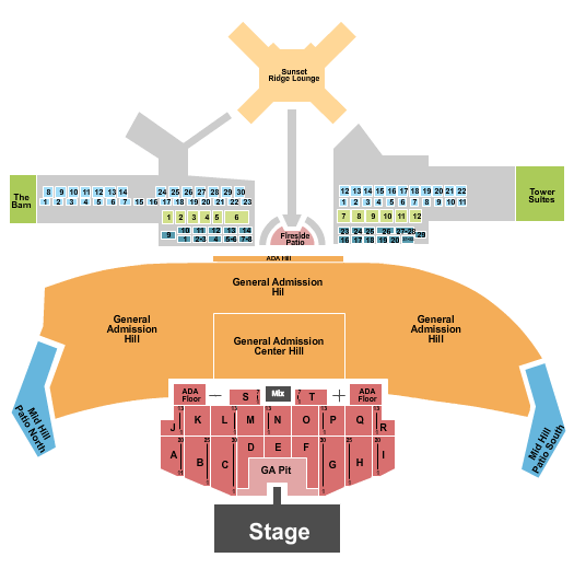 Thunder Ridge Nature Arena Creed Seating Chart